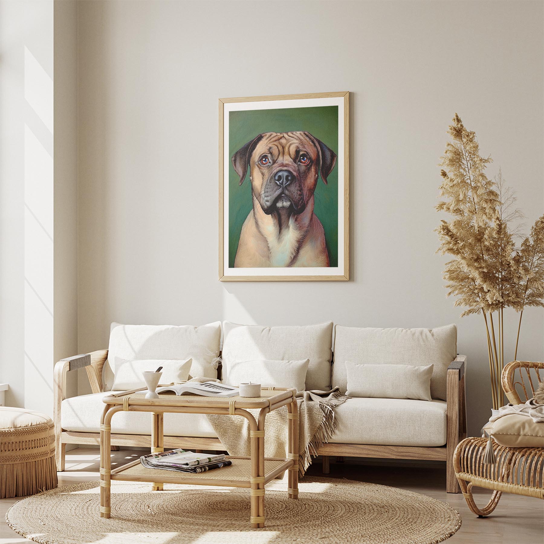 Dogue de Bordeaux Green Painted Series image 2
