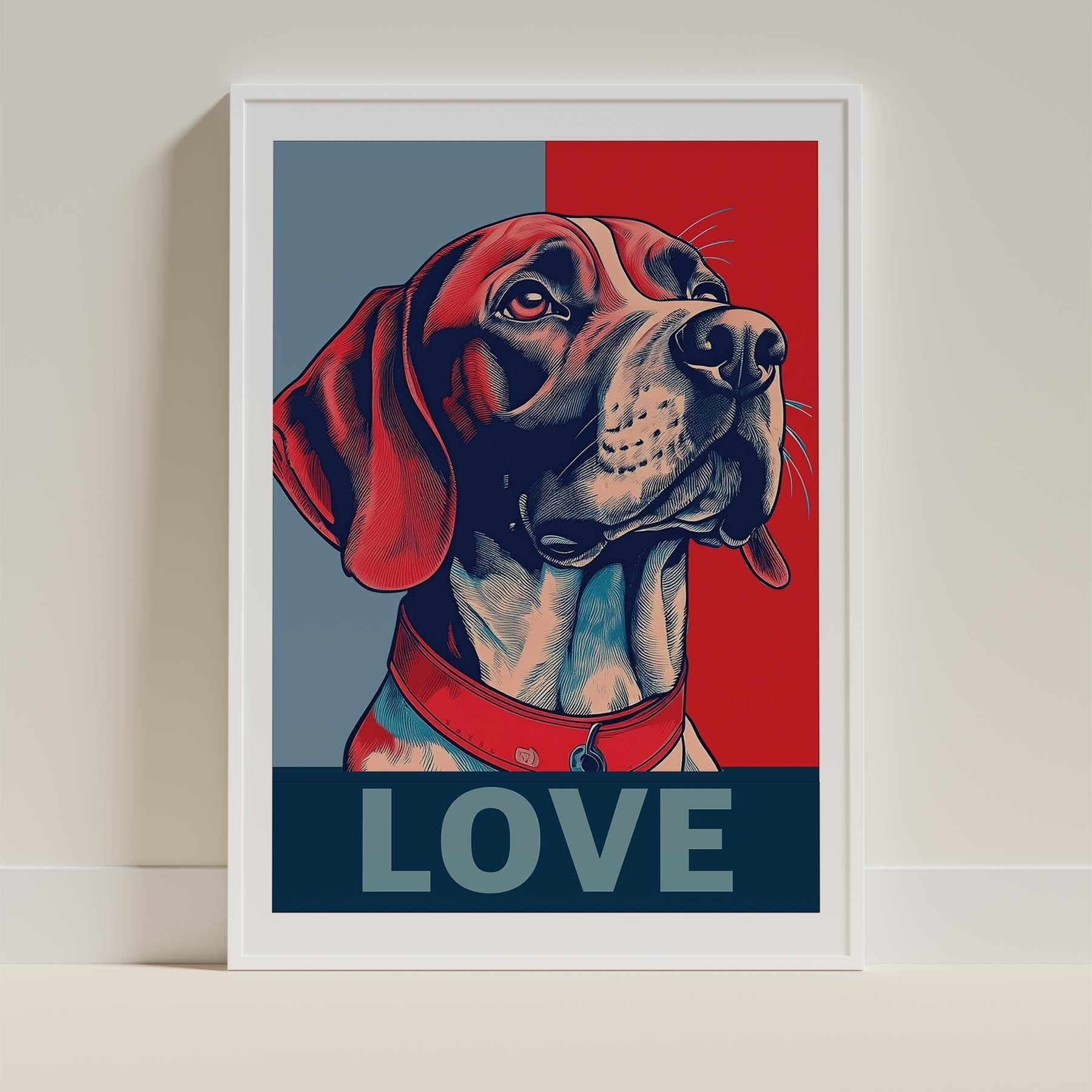 English Pointer LOVE Series Inspired by the Obama Poster image 9