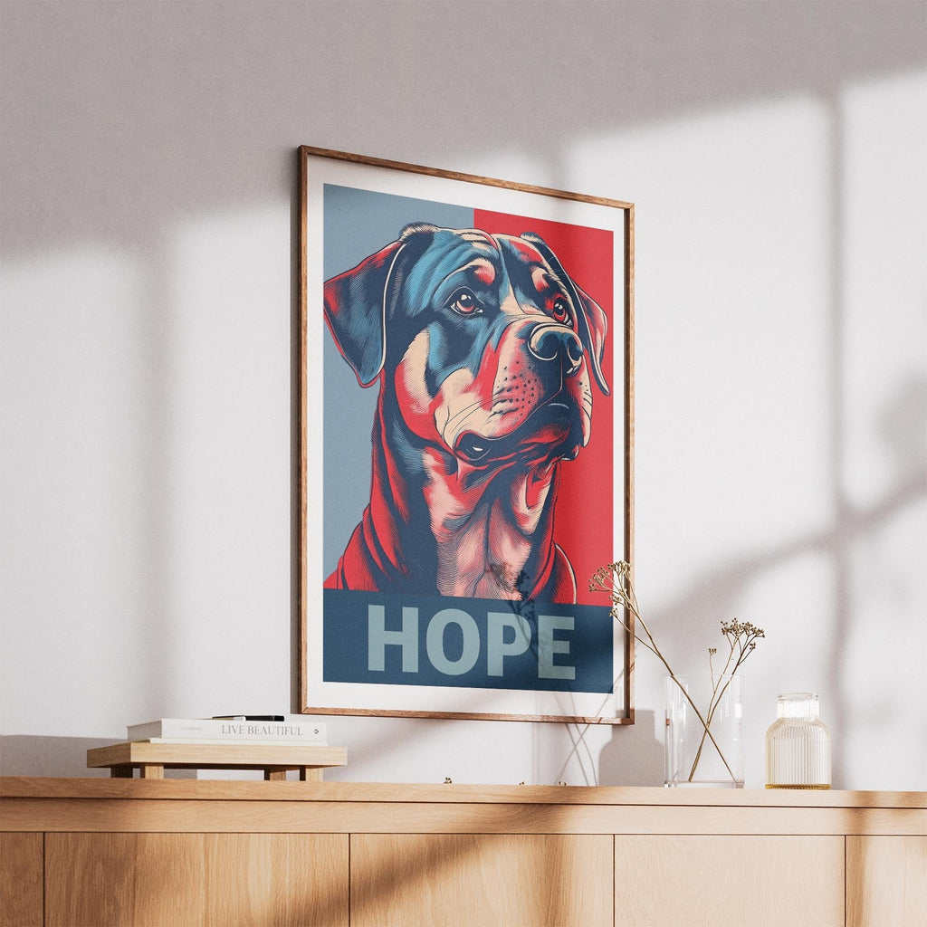 Rottweiler HOPE Series Inspired by the Obama Poster image 5