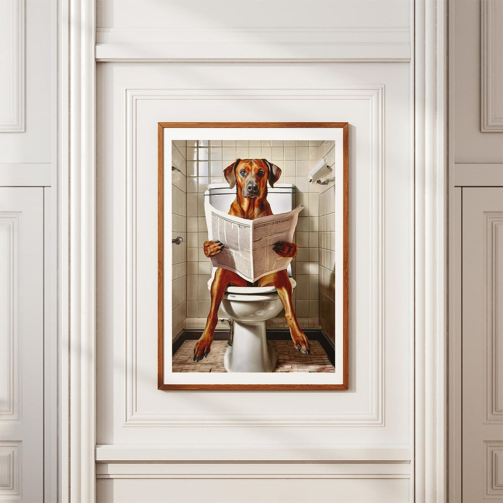 Rhoedesian Ridgeback Toilet Humour Dog Series image 3