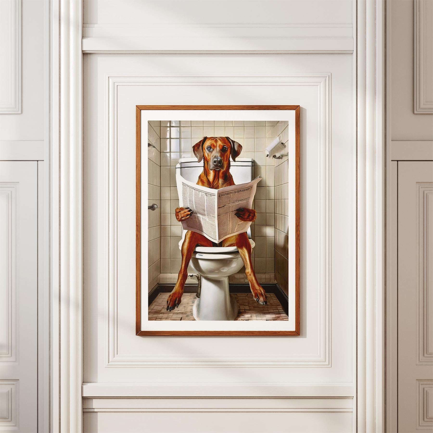 Rhoedesian Ridgeback Toilet Humour Dog Series image 3