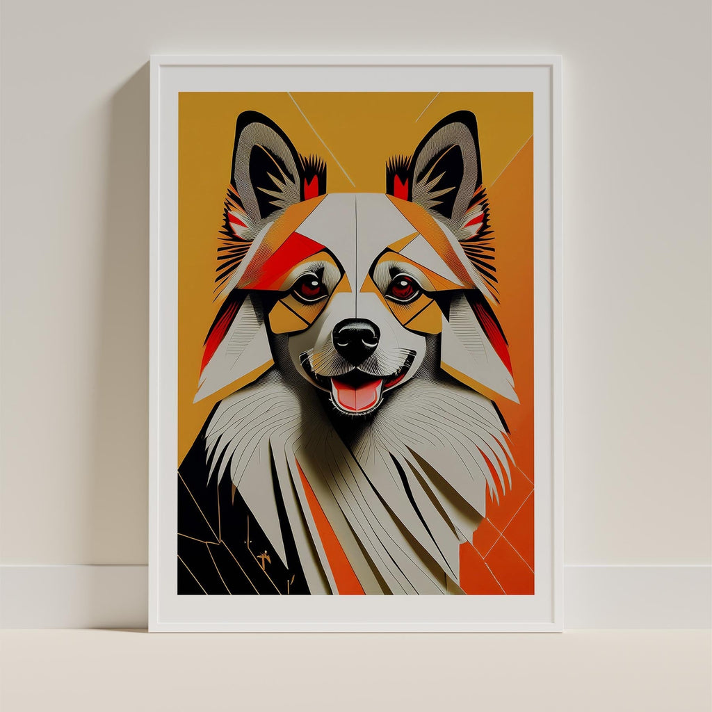 German Spitz Geometric Orange Series image 9