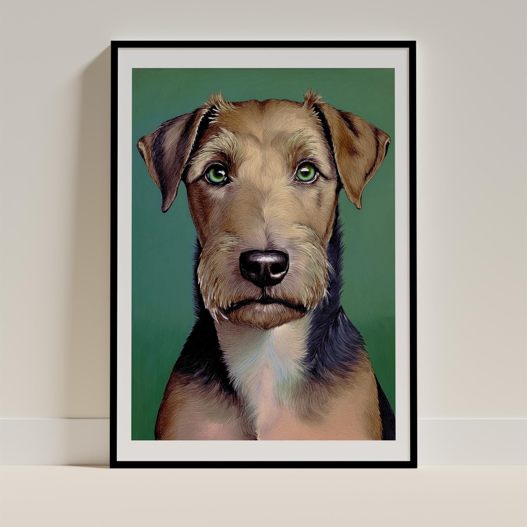 Airedale Green Painted Series image 0