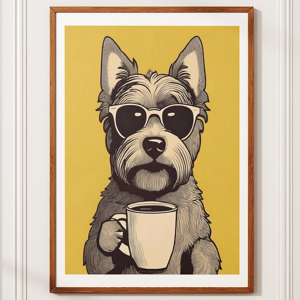 Yorkipoo Chillin Coffee Dog image 12