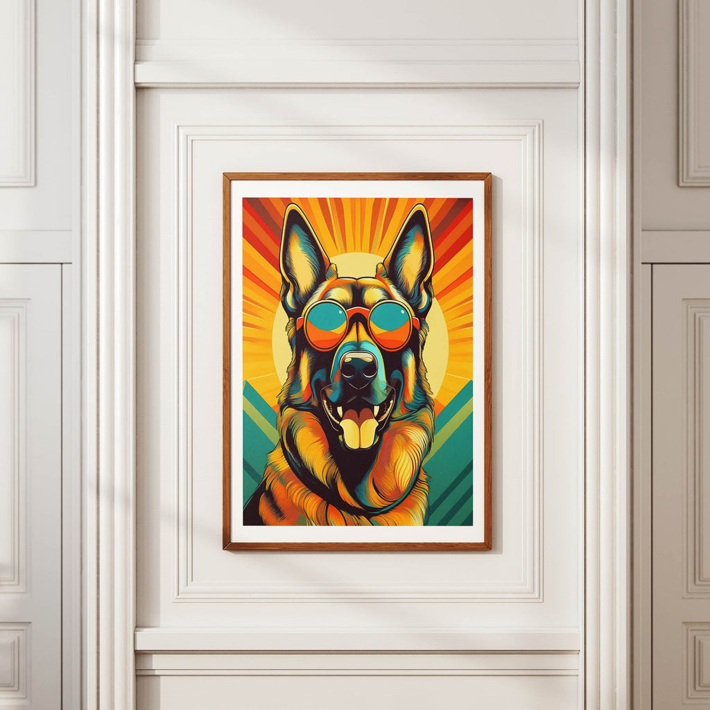 German Shepherd Dog In Colourful Sunnies 10 image 2