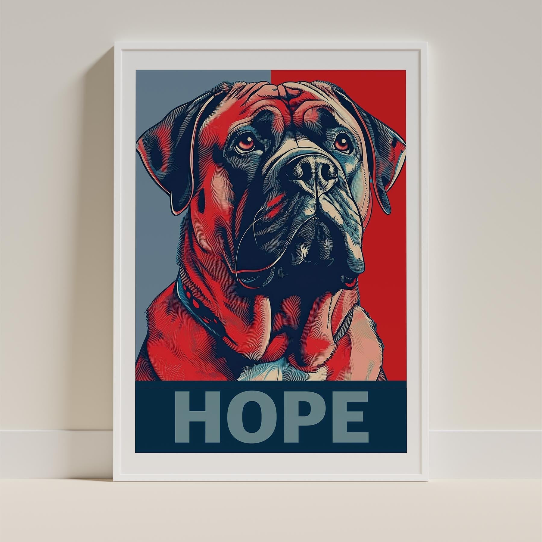 Bullmastiff HOPE Series Inspired by the Obama Poster image 9
