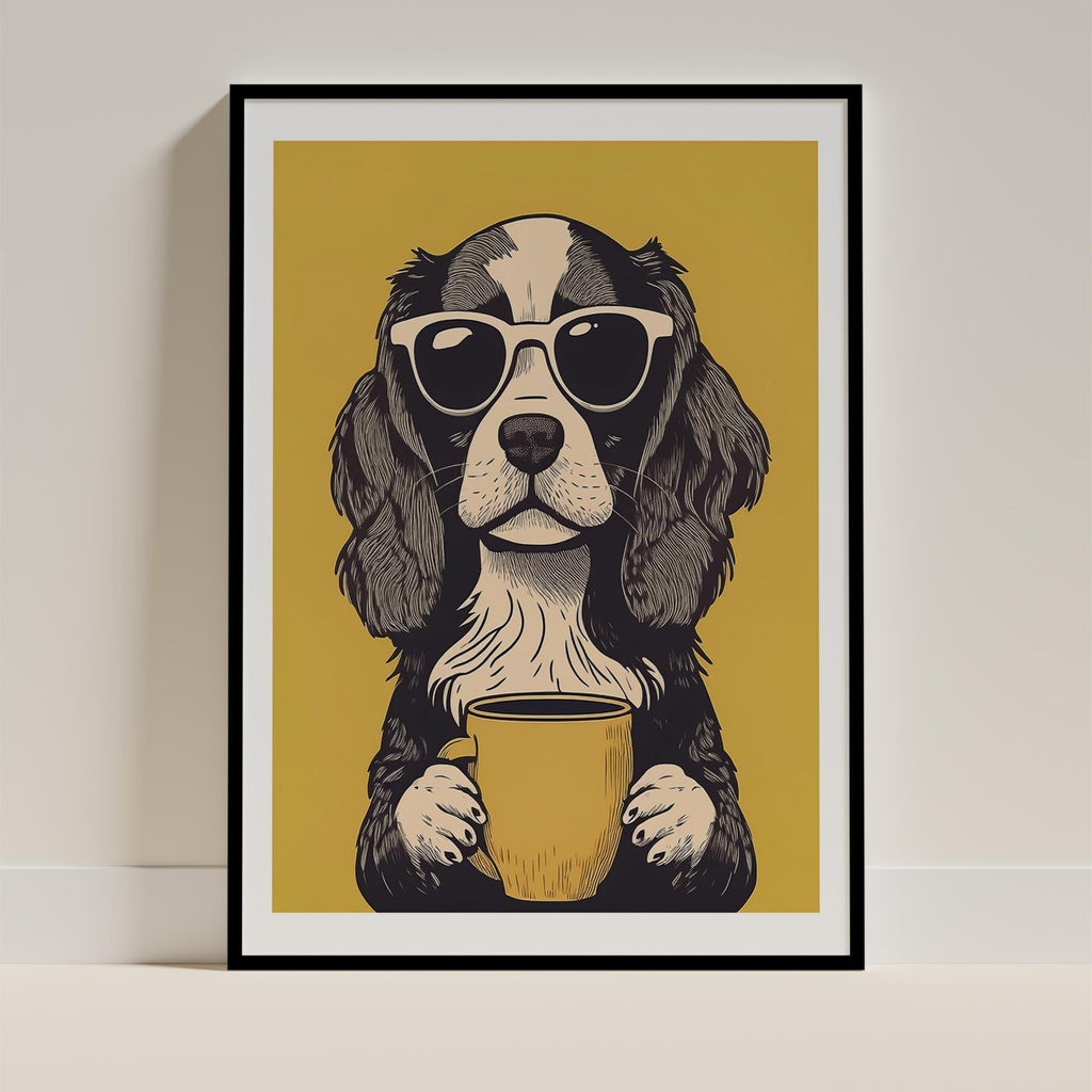 Cavalier King Charles Spaniel Chillin Coffee Dog image 11