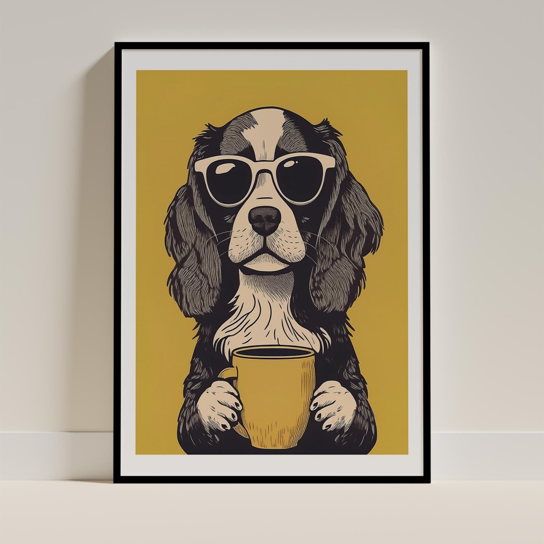 Cavalier King Charles Spaniel Chillin Coffee Dog image 11