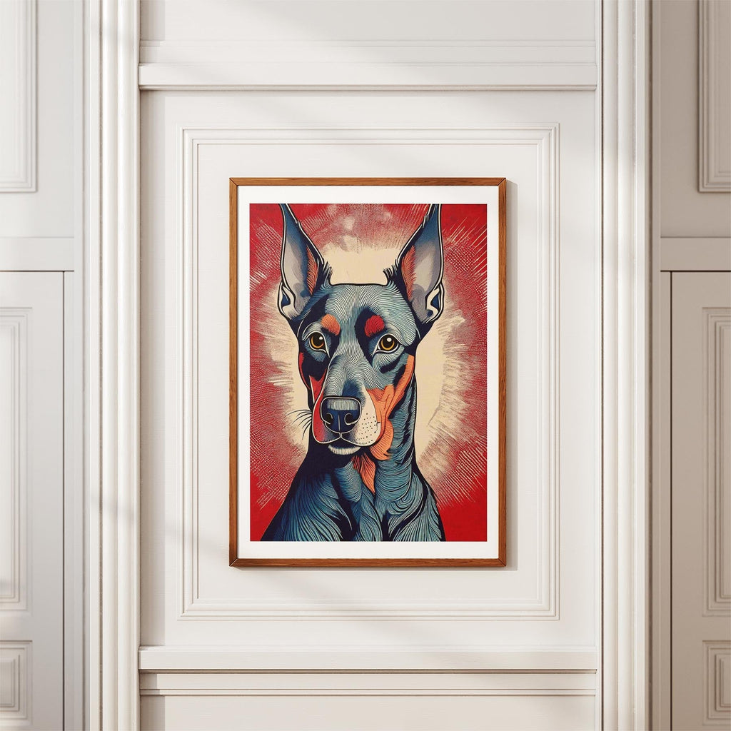 Doberman Hokusai Japanese Inspired Dog Series image 3