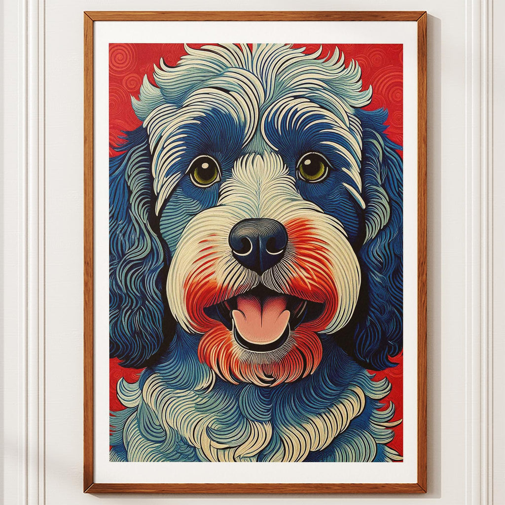 Cavoodle Hokusai Japanese Inspired Dog Series 4 image 10