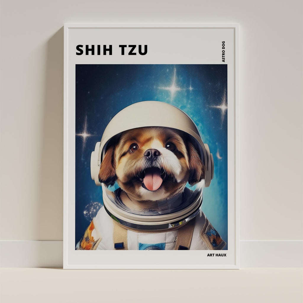 Shih Tzu Astronaut Dog Series with Text Astro Dog image 9