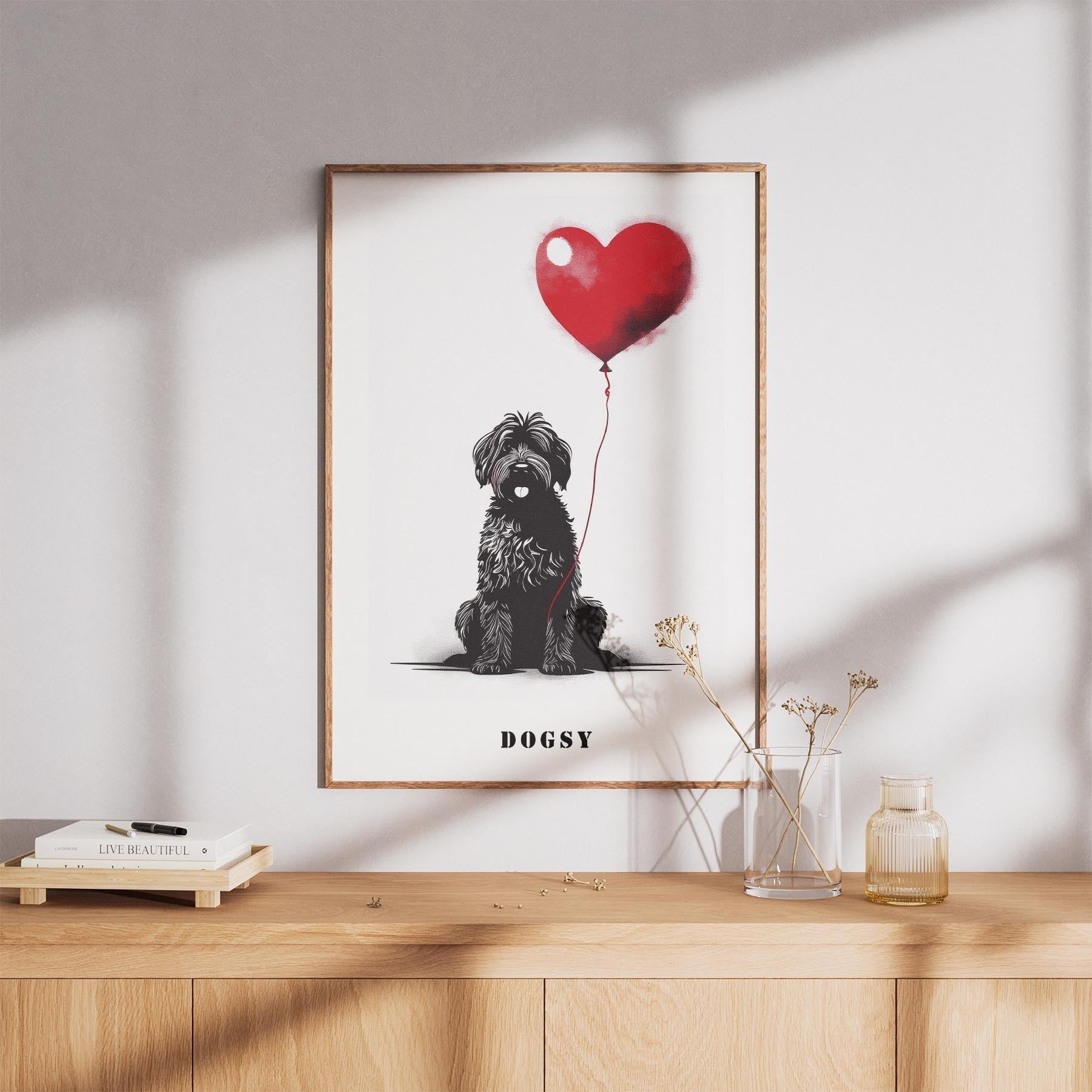 Smithfield Sheepdog DOGSY Series inspired by the Art of Banksy with text Dogsy image 8