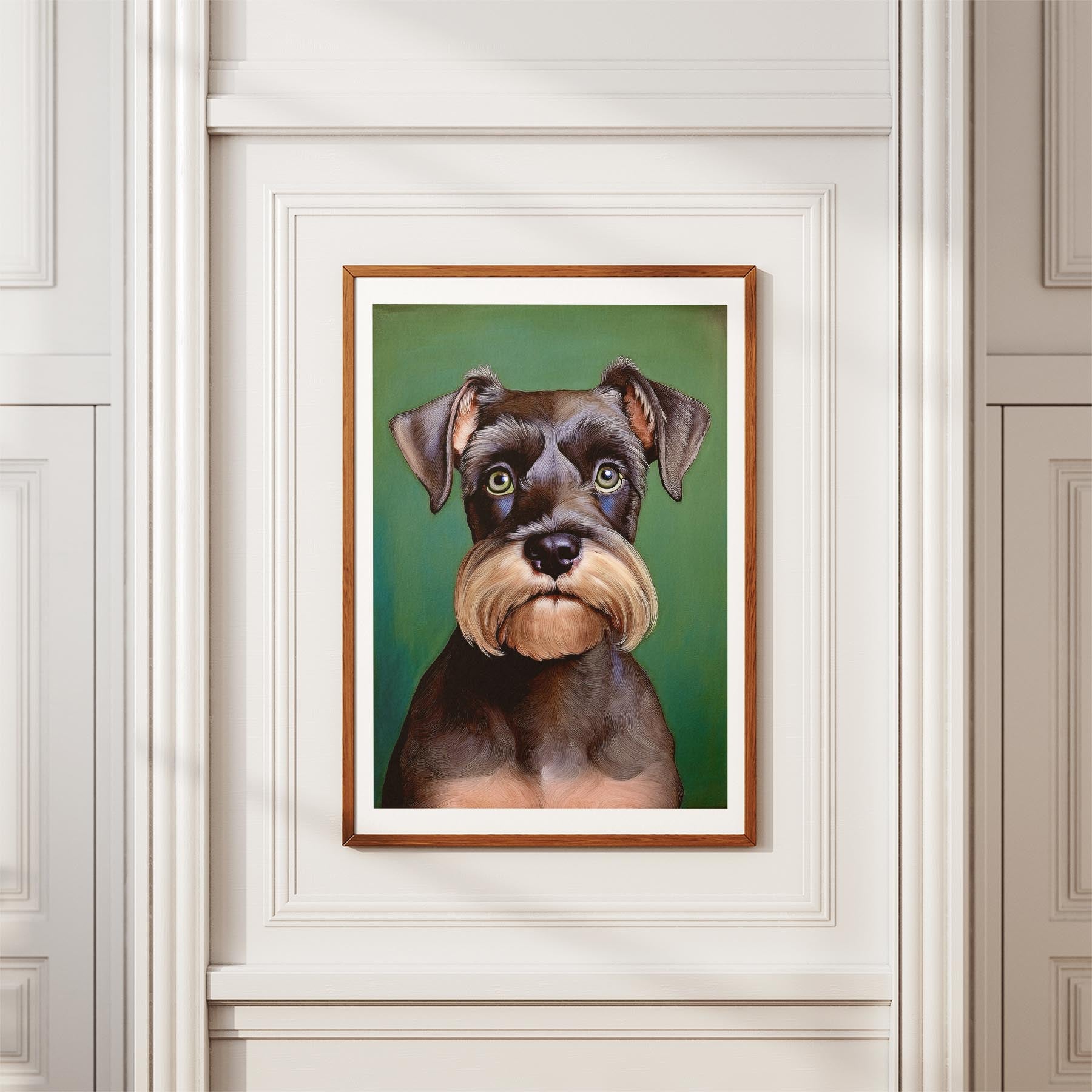 Schnauzer Green Painted Series image 3