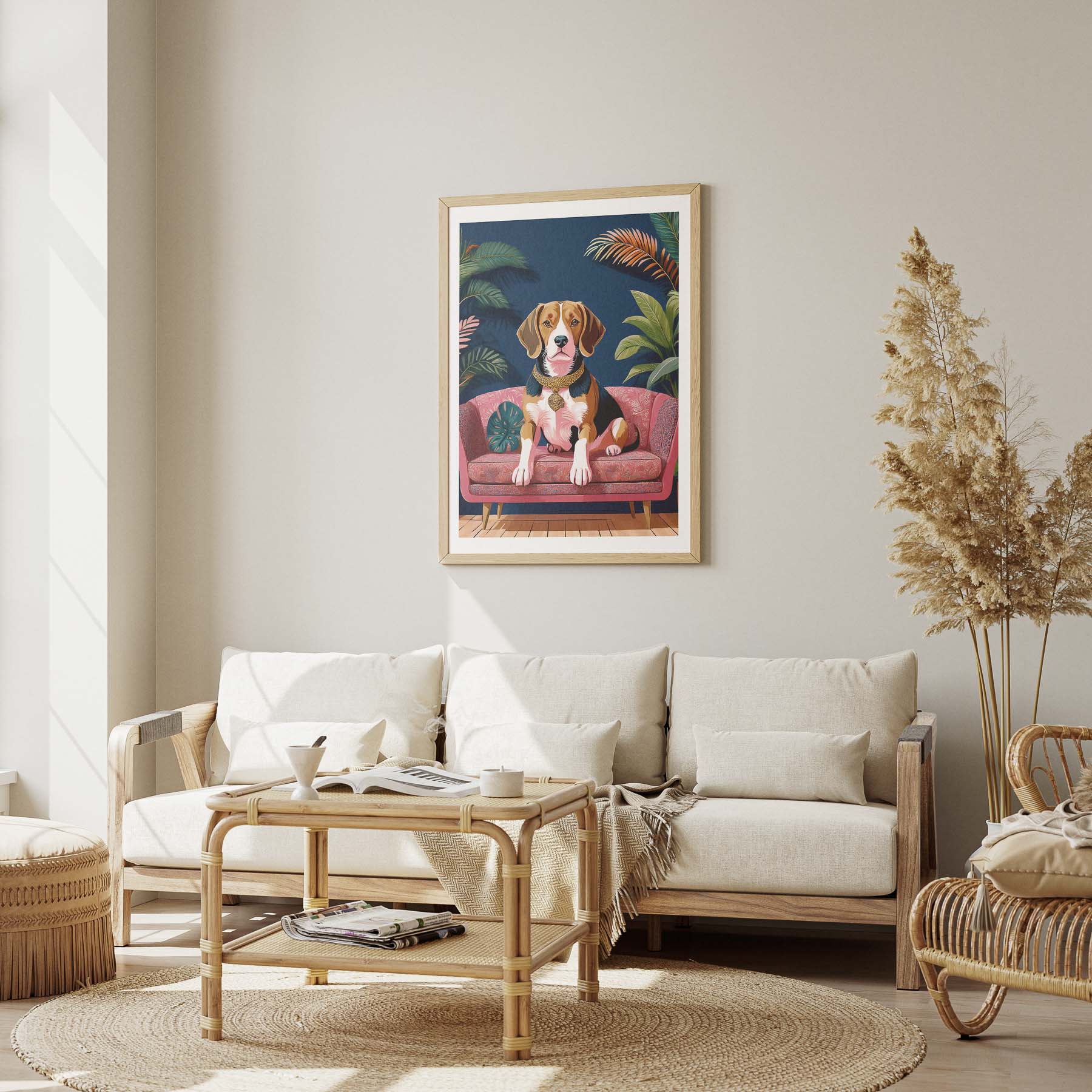 Beagle Just Lounging Around image 1