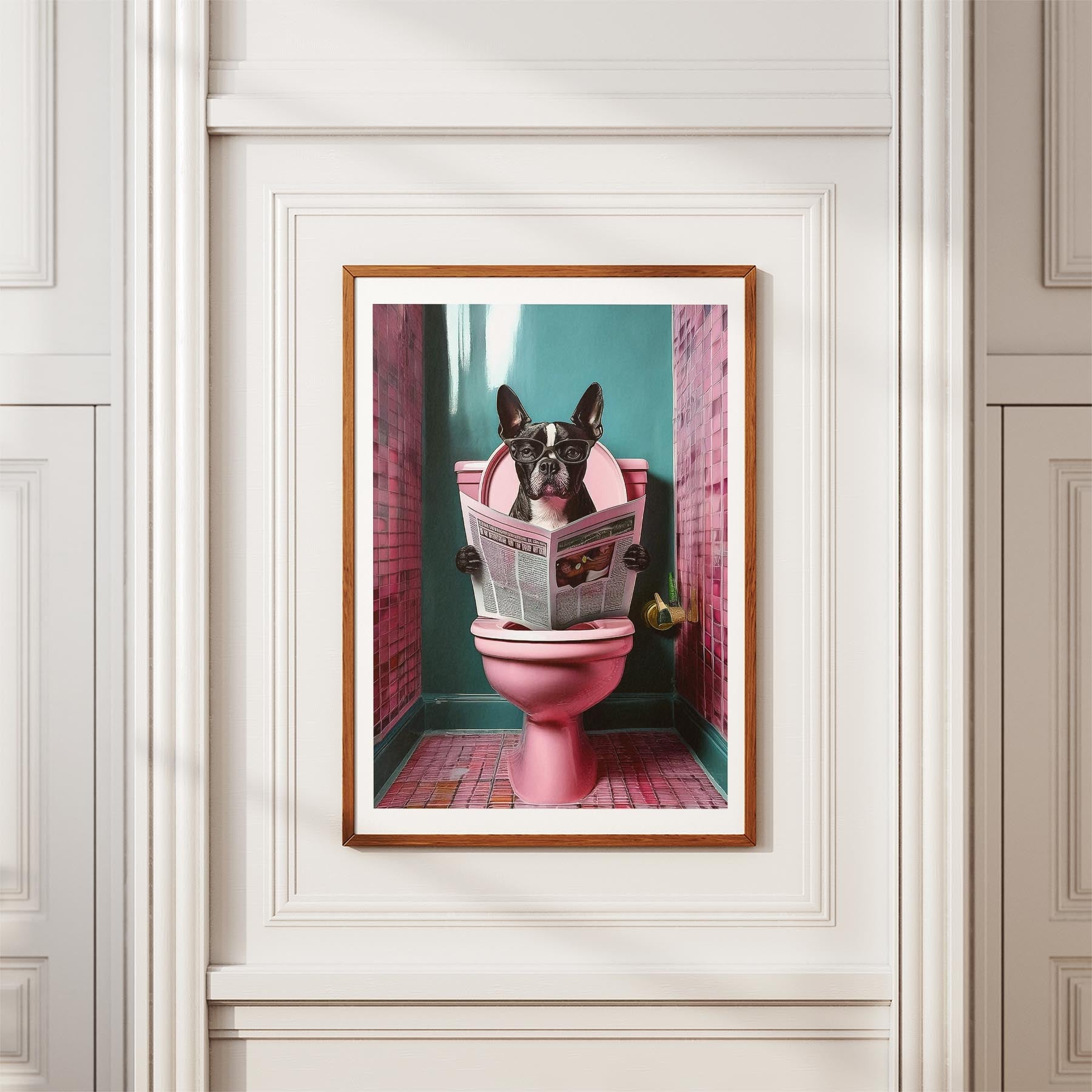 Boston Terrier Toilet Humour Dog Series 4 image 3