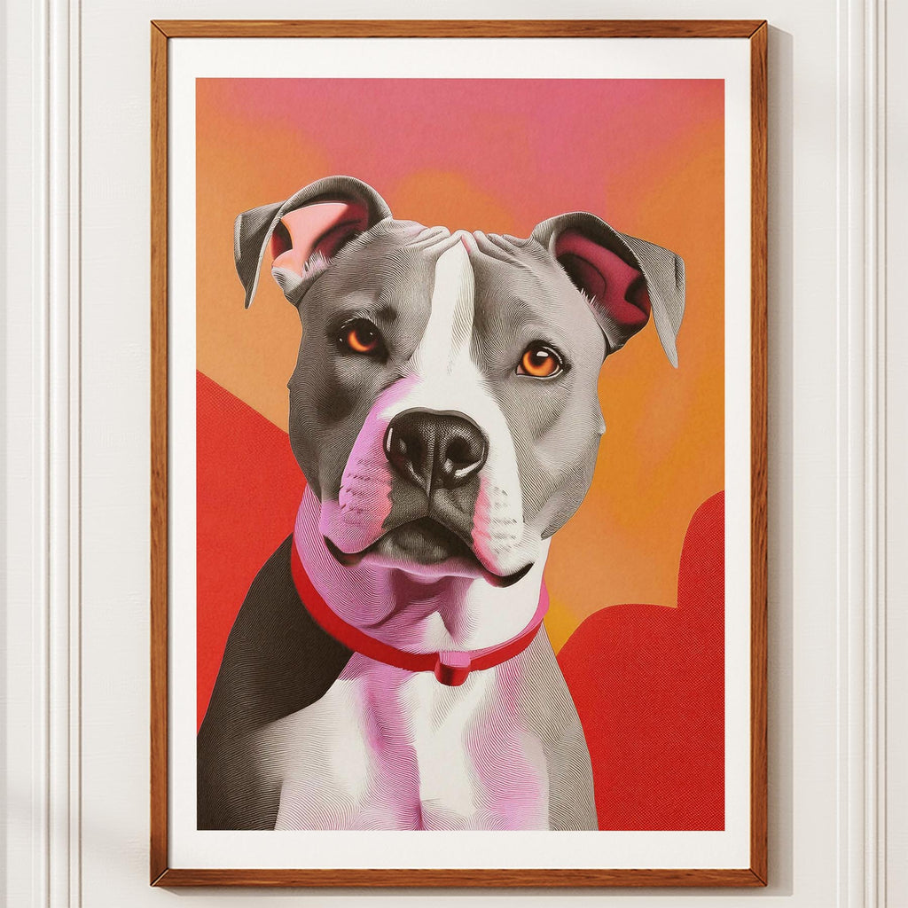 American Staffordshire Terrier Modern Pop Dog Series image 10