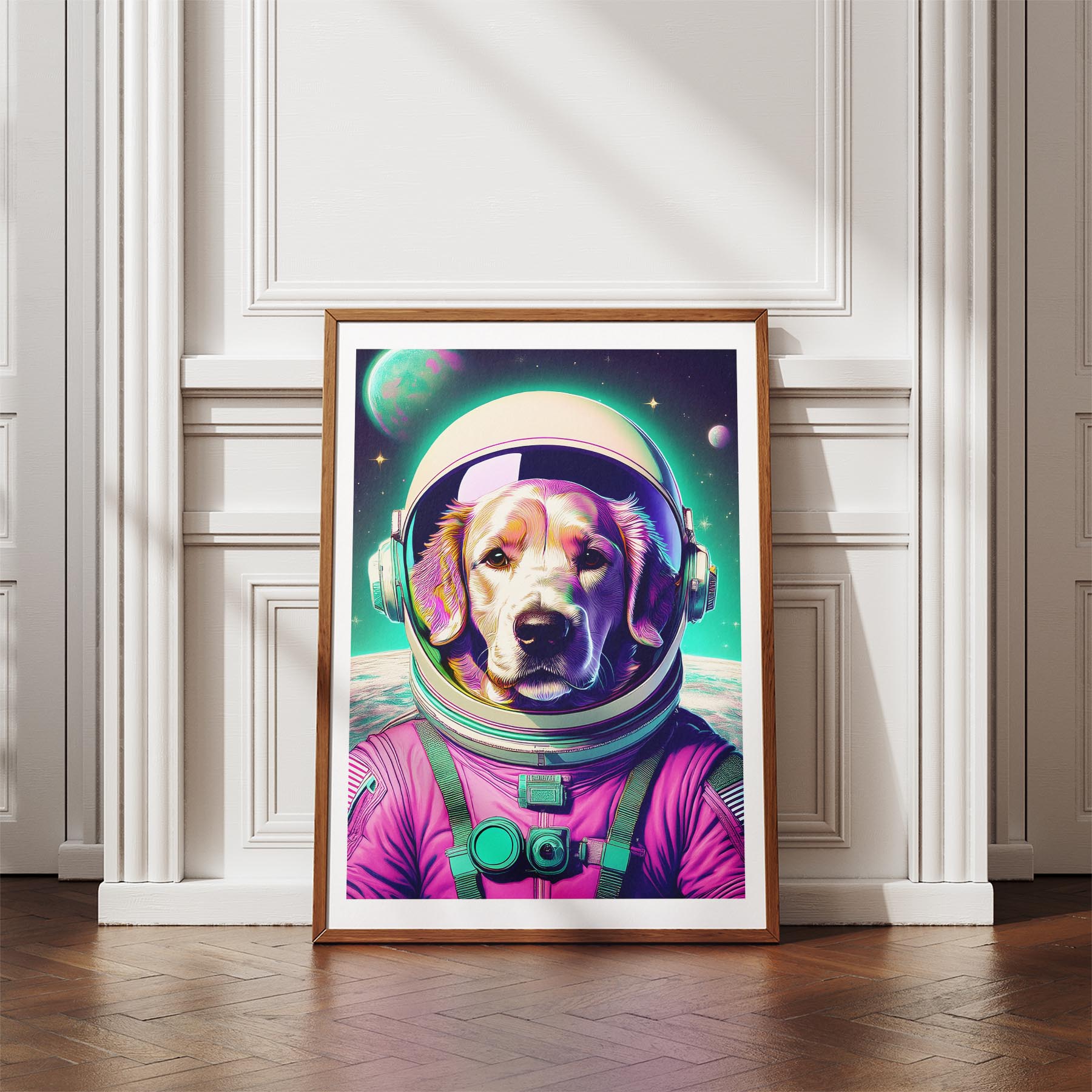 Curly Coated Retriever Space Dogs Series image 4