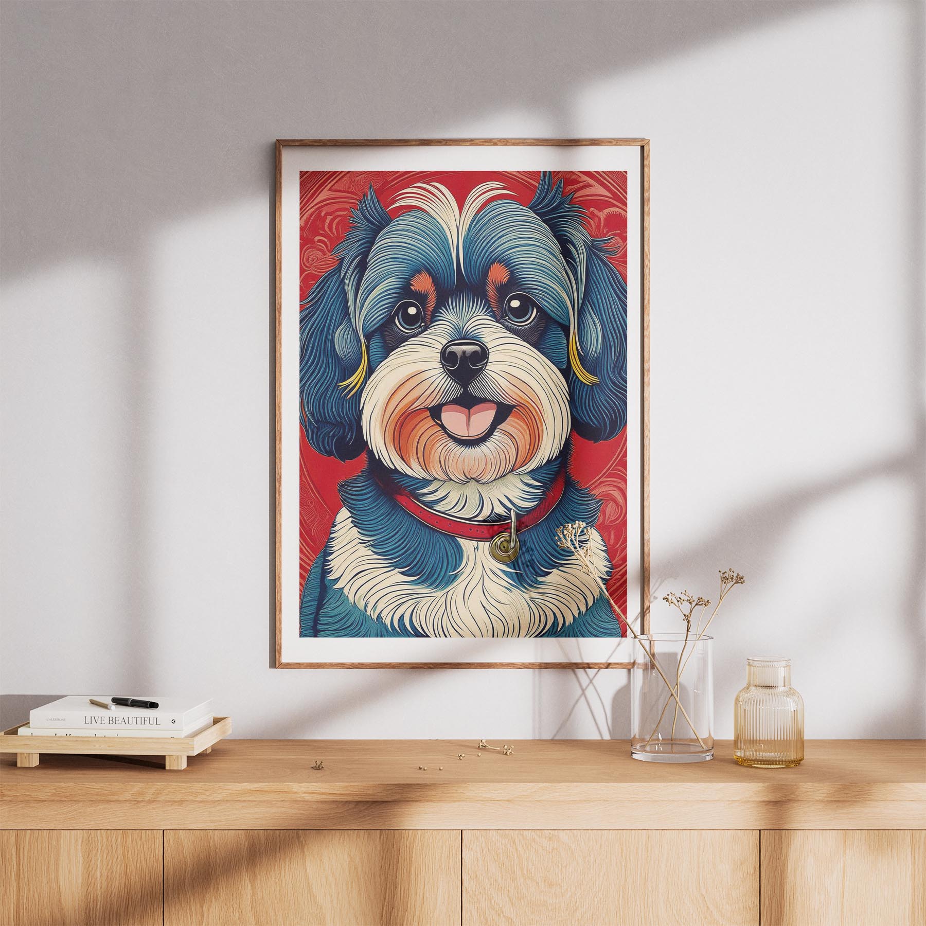 Shih Tzu Hokusai Japanese Inspired Dog Series image 8