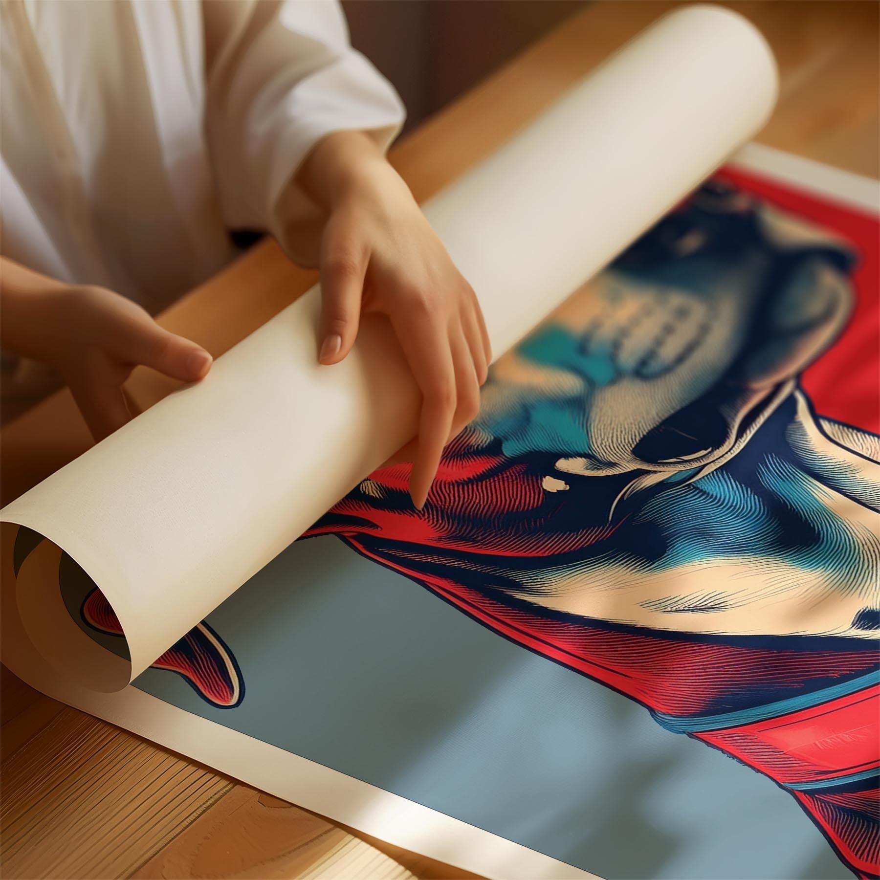 Whippet LOVE Series Inspired by the Obama Poster image 1