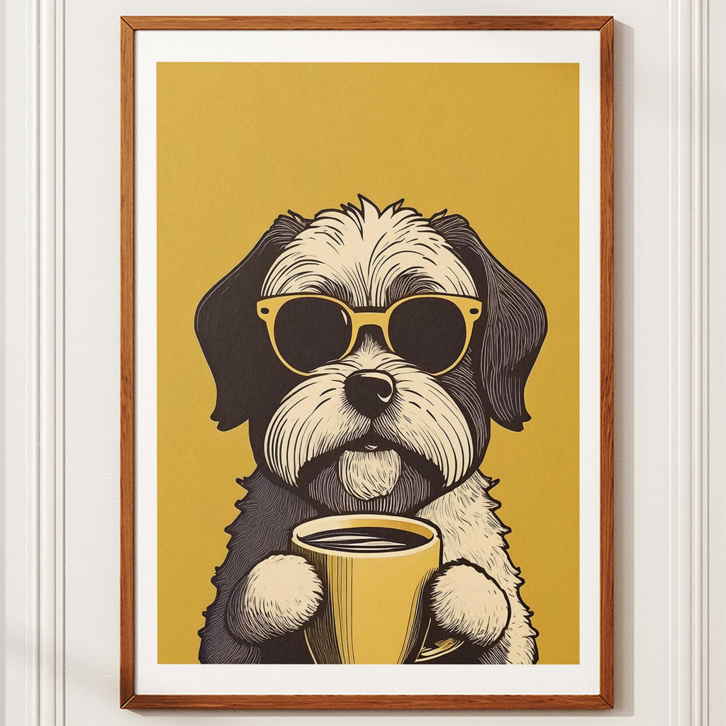 Shihpoo Chillin Coffee Dog image 12
