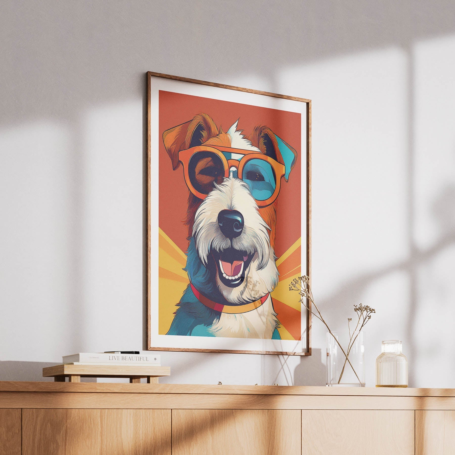 Fox Terrier In Colourful Sunnies 1 image 6