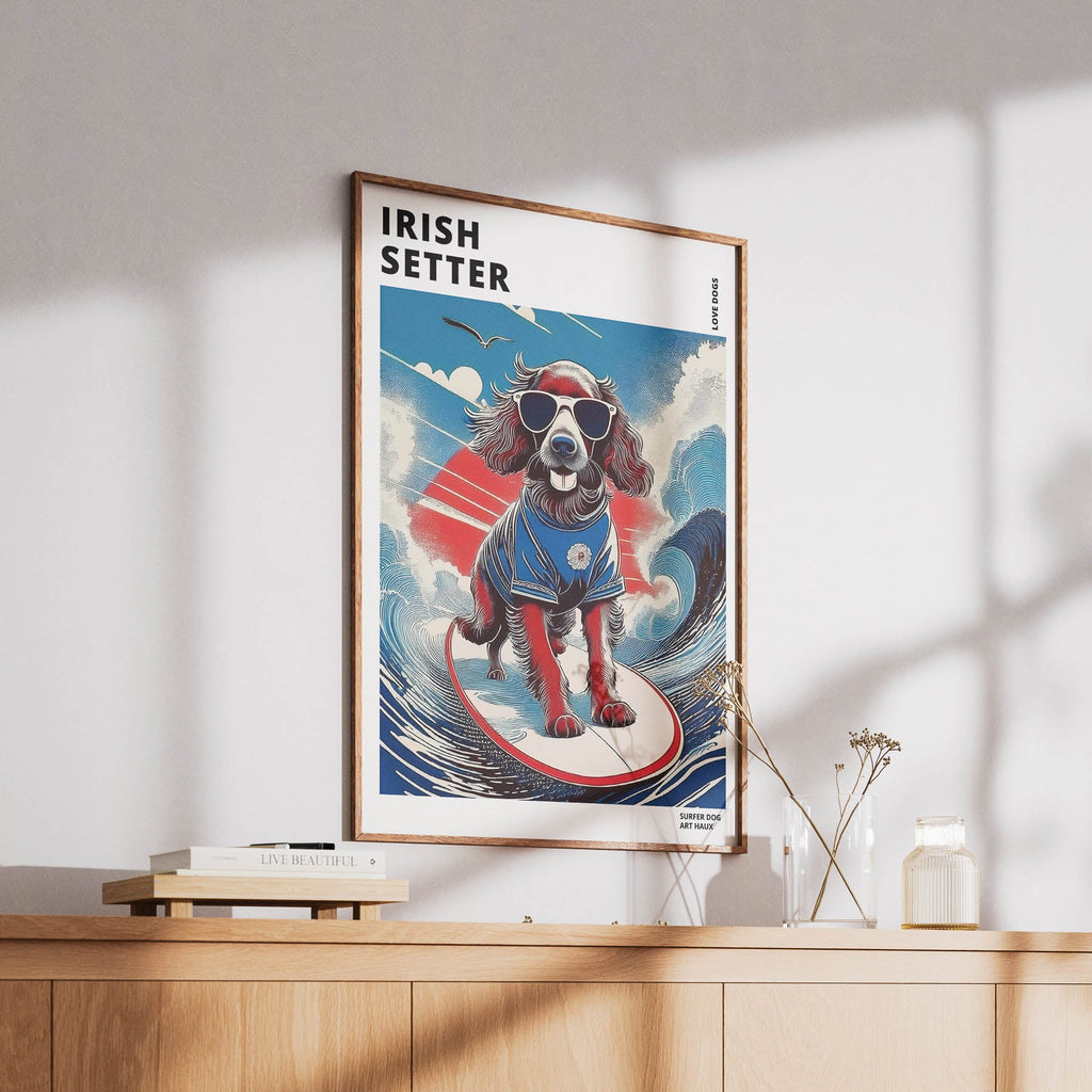 Irish Setter Hokosai Surfer Dogs 1 image 6