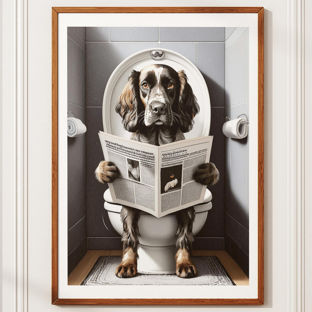 English Setter Toilet Humour Dog Series image 10