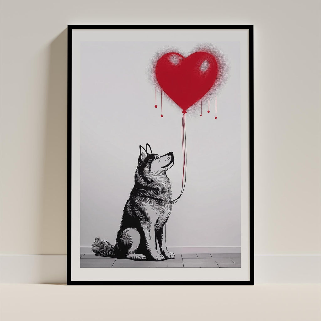 Alaskan Malamute DOGSY Series inspired by the Art of Banksy image 11