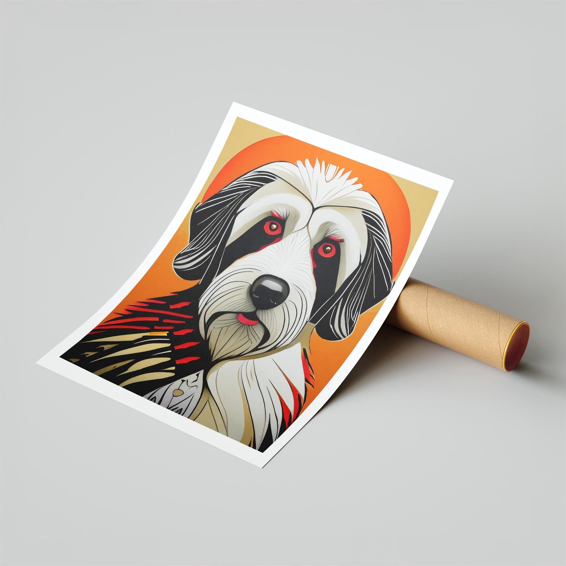 Smithfield Sheepdog Geometric Orange Series image 6