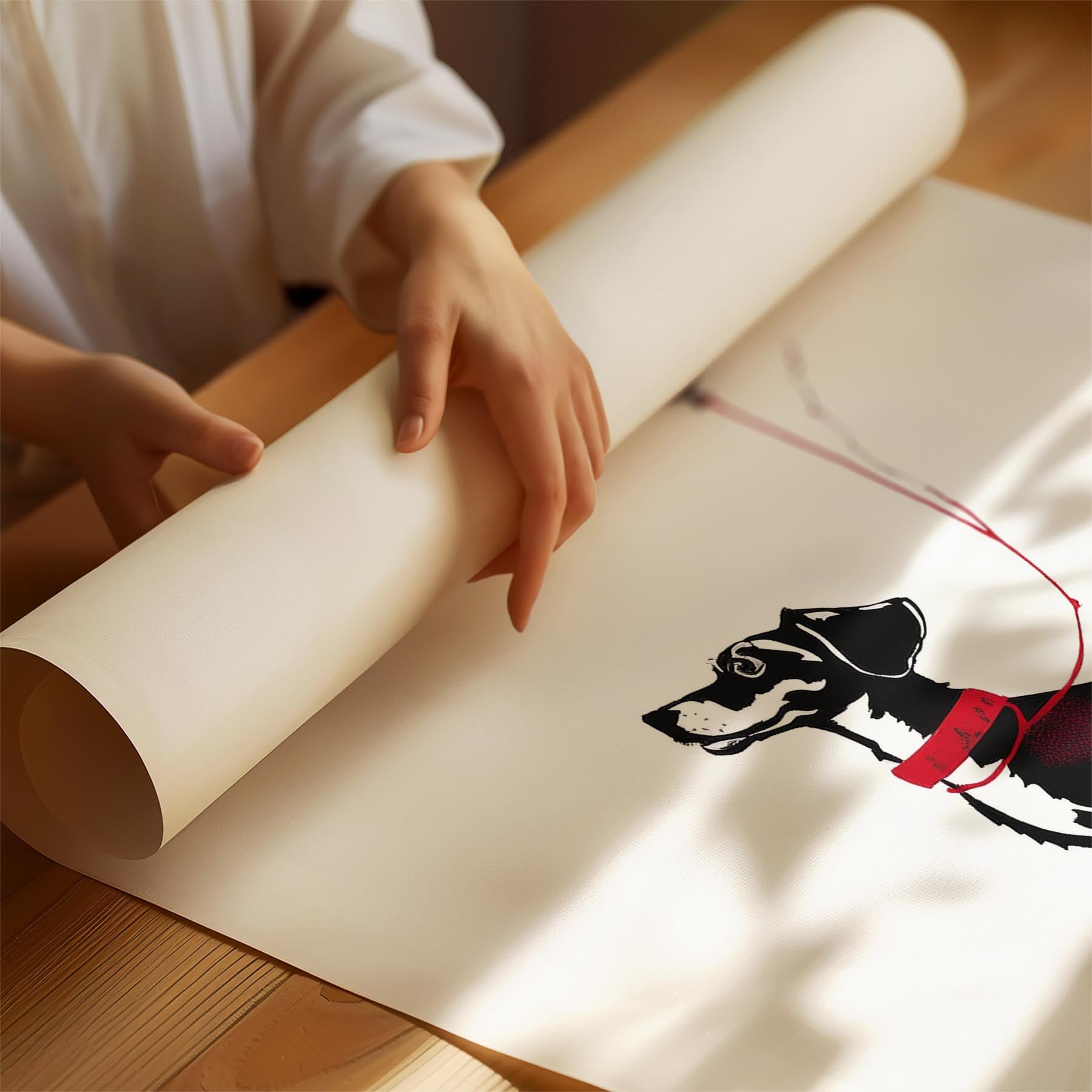 Jack Russell DOGSY Series inspired by the Art of Banksy with text Dogsy image 1