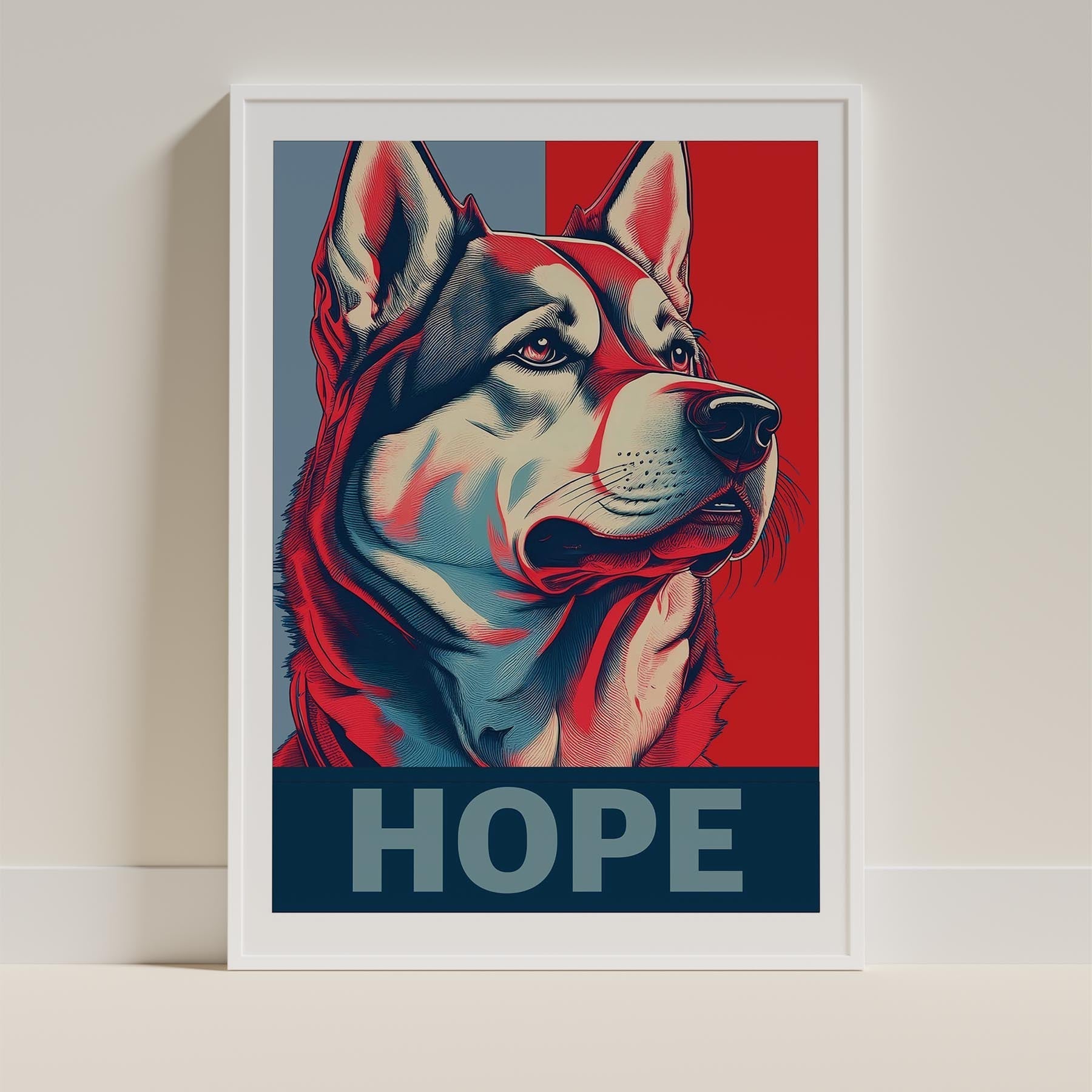 Alaskan Malamute HOPE Series Inspired by the Obama Poster image 9