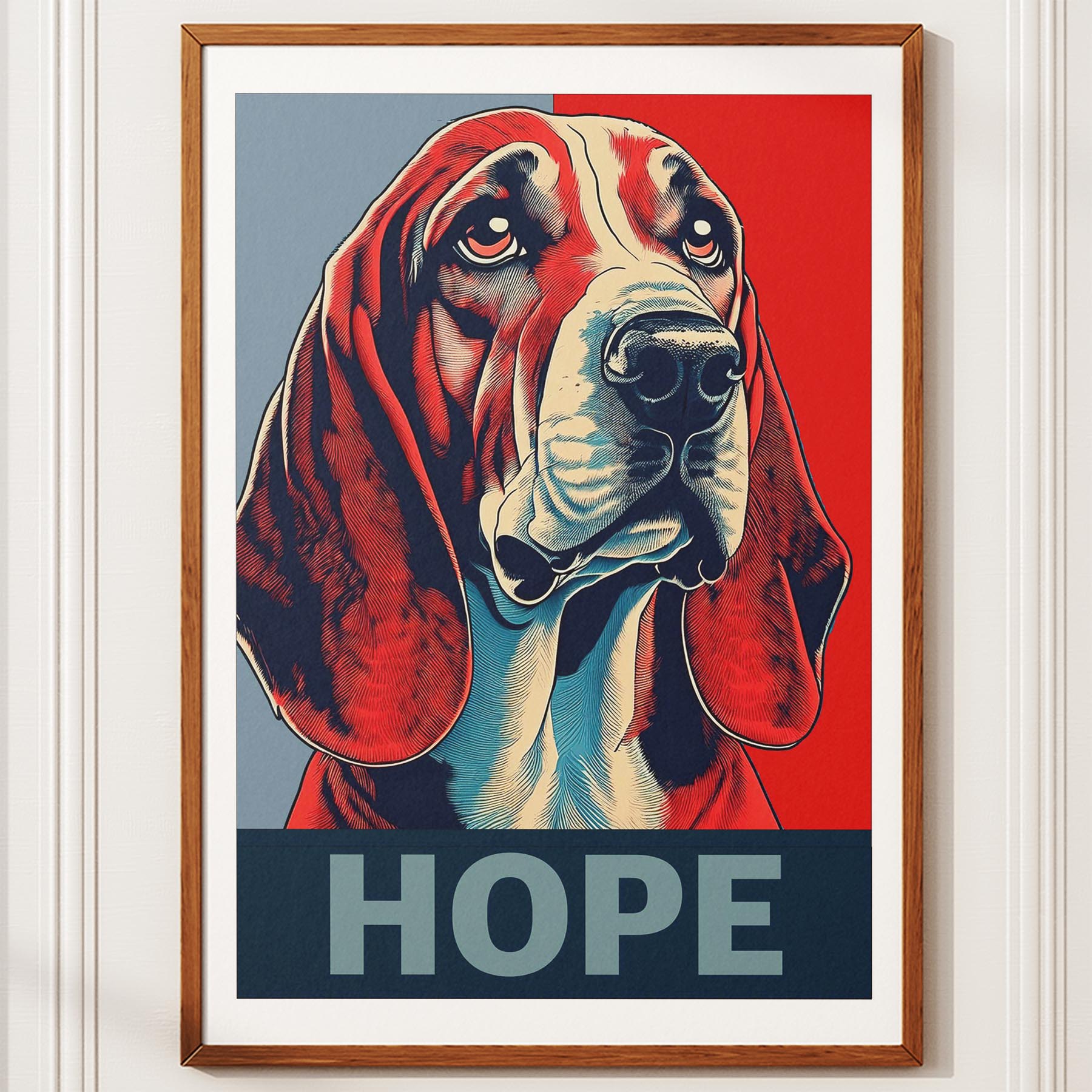 Basset Hound HOPE Series Inspired by the Obama Poster image 10