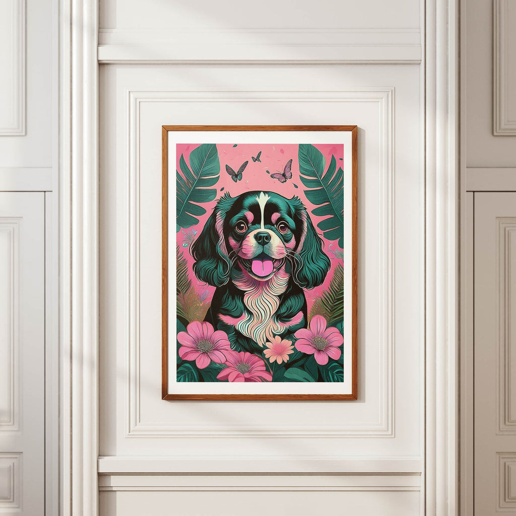 Cavalier King Charles Spaniel Flowery Dog image 3