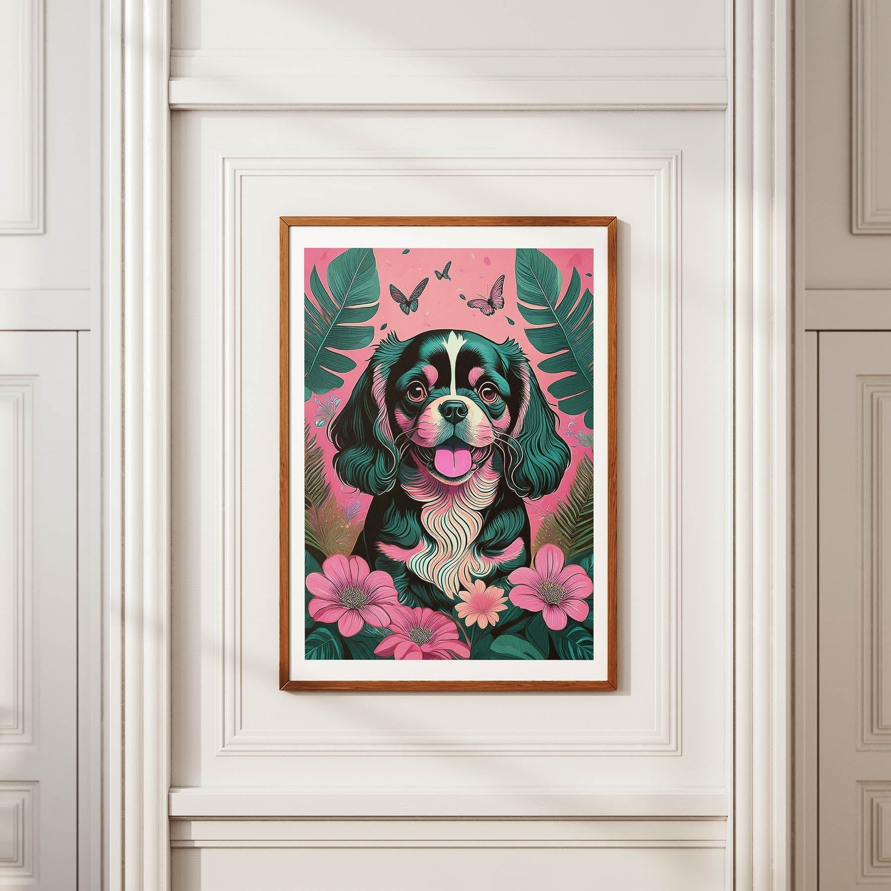 Cavalier King Charles Spaniel Flowery Dog image 3