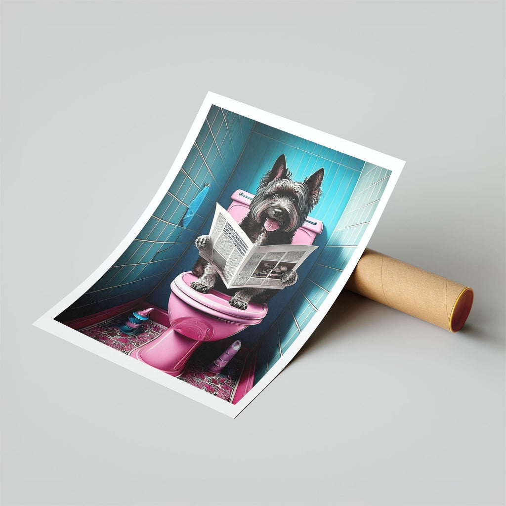 Smithfield Sheepdog Toilet Dogs PInk and Turquise image 6