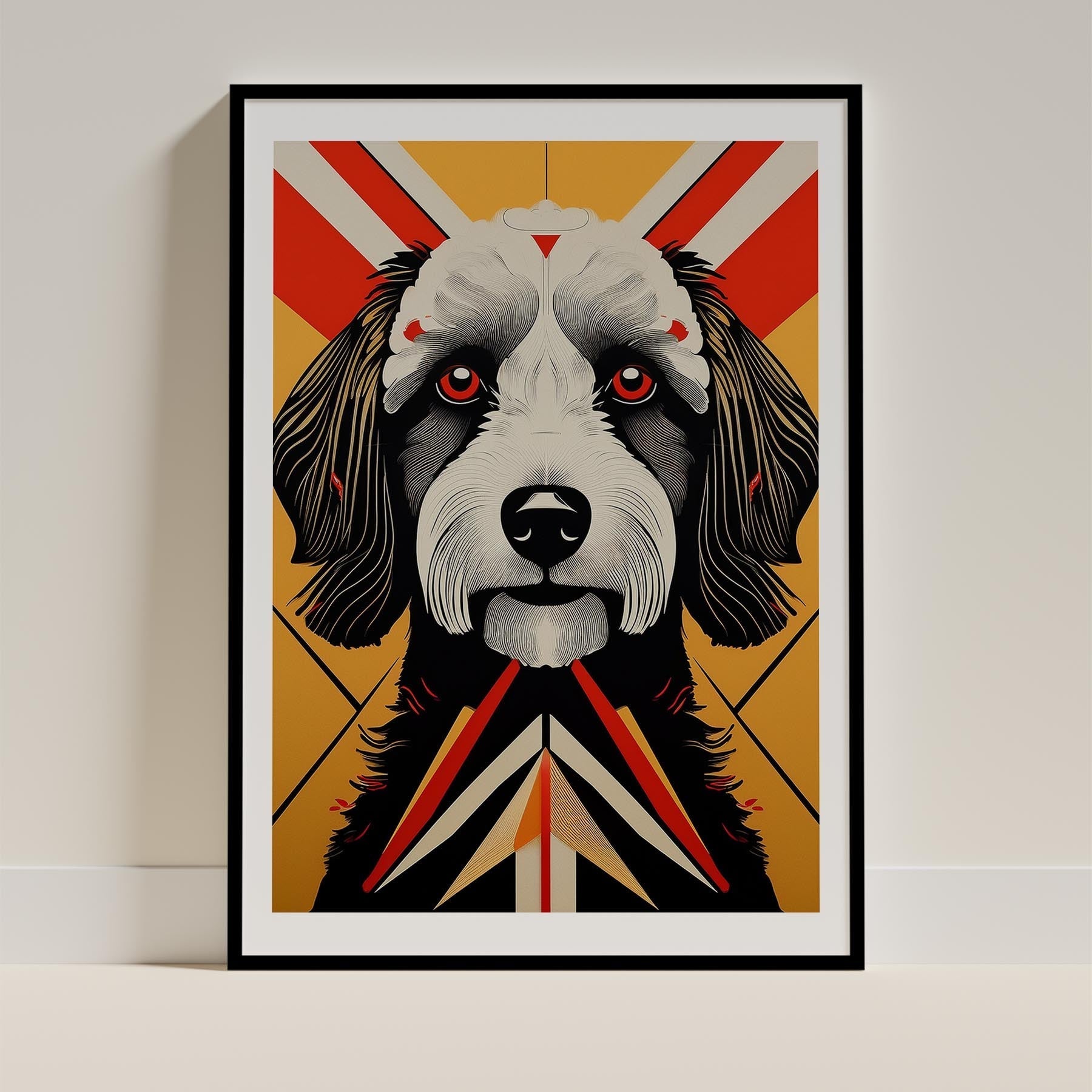 Groodle Geometric Orange Series image 0