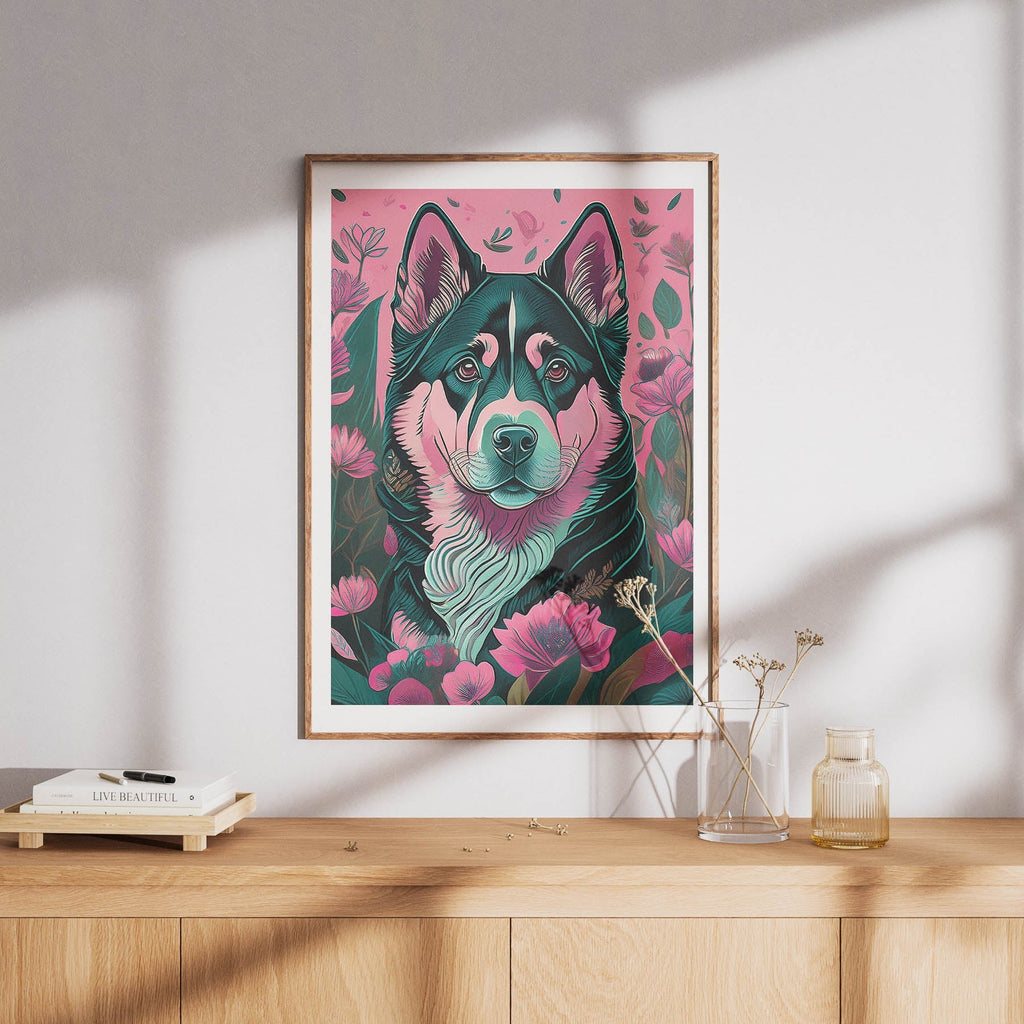 Alaskan Malamute Flowery Dog image 8
