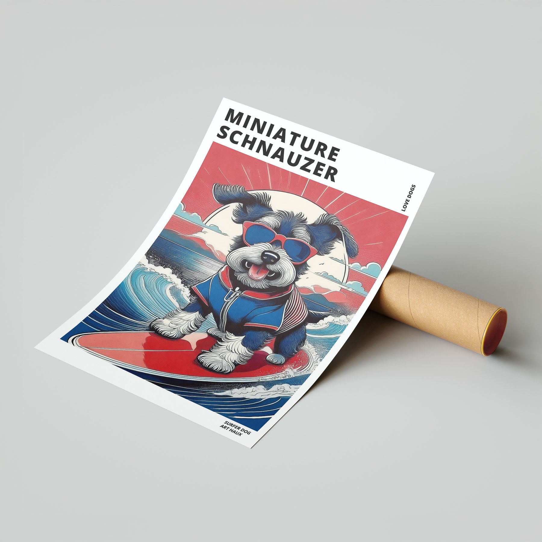 Miniature Schnauzer Hokosai Surfer Dogs 1 image 7