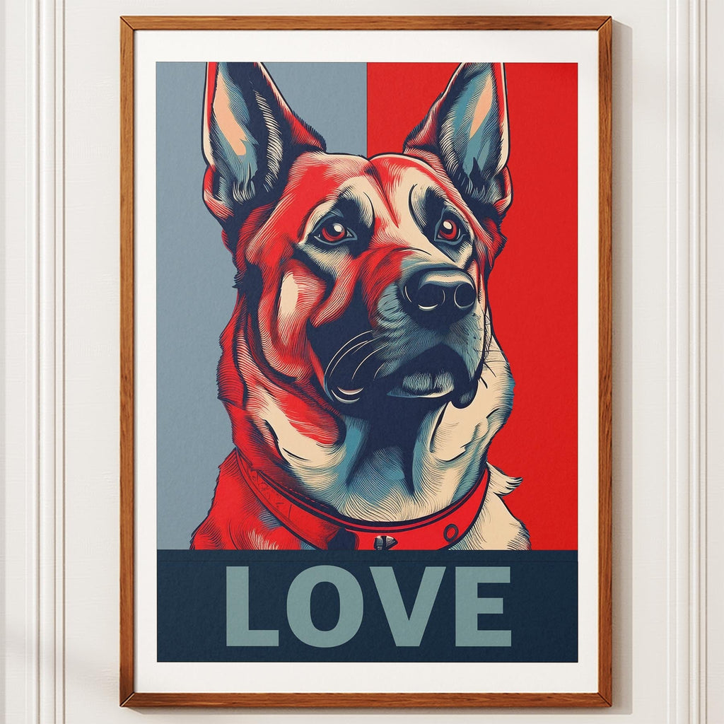 German Shepherd LOVE Series Inspired by the Obama Poster image 10