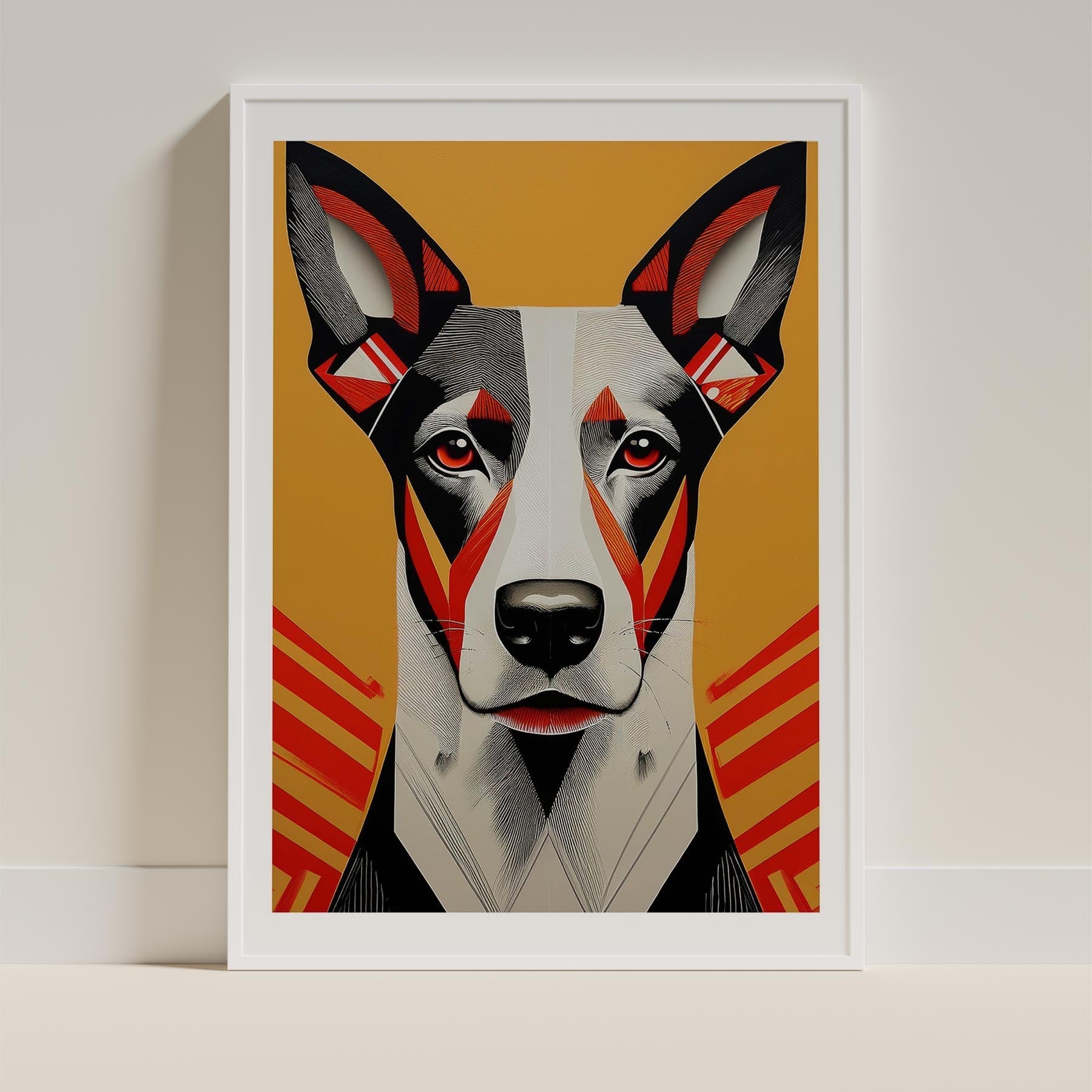 Cattle Dog Geometric Orange Series image 9