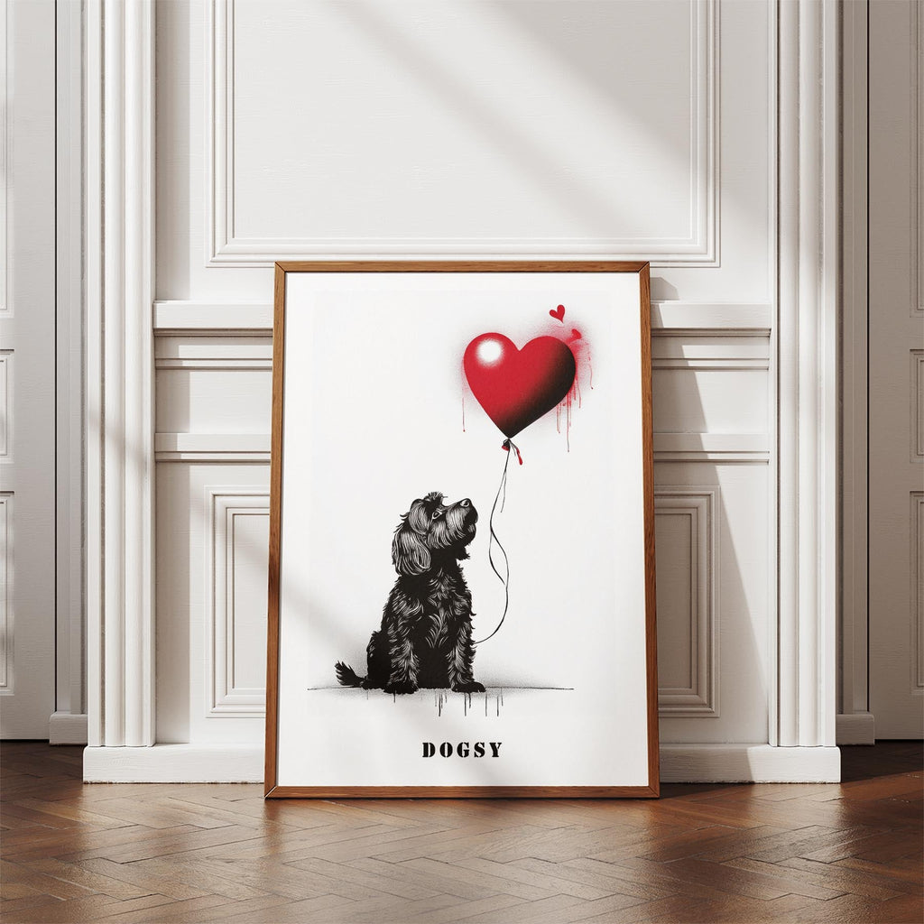 Australian Silky Terrier DOGSY Series inspired by the Art of Banksy with text Do image 4