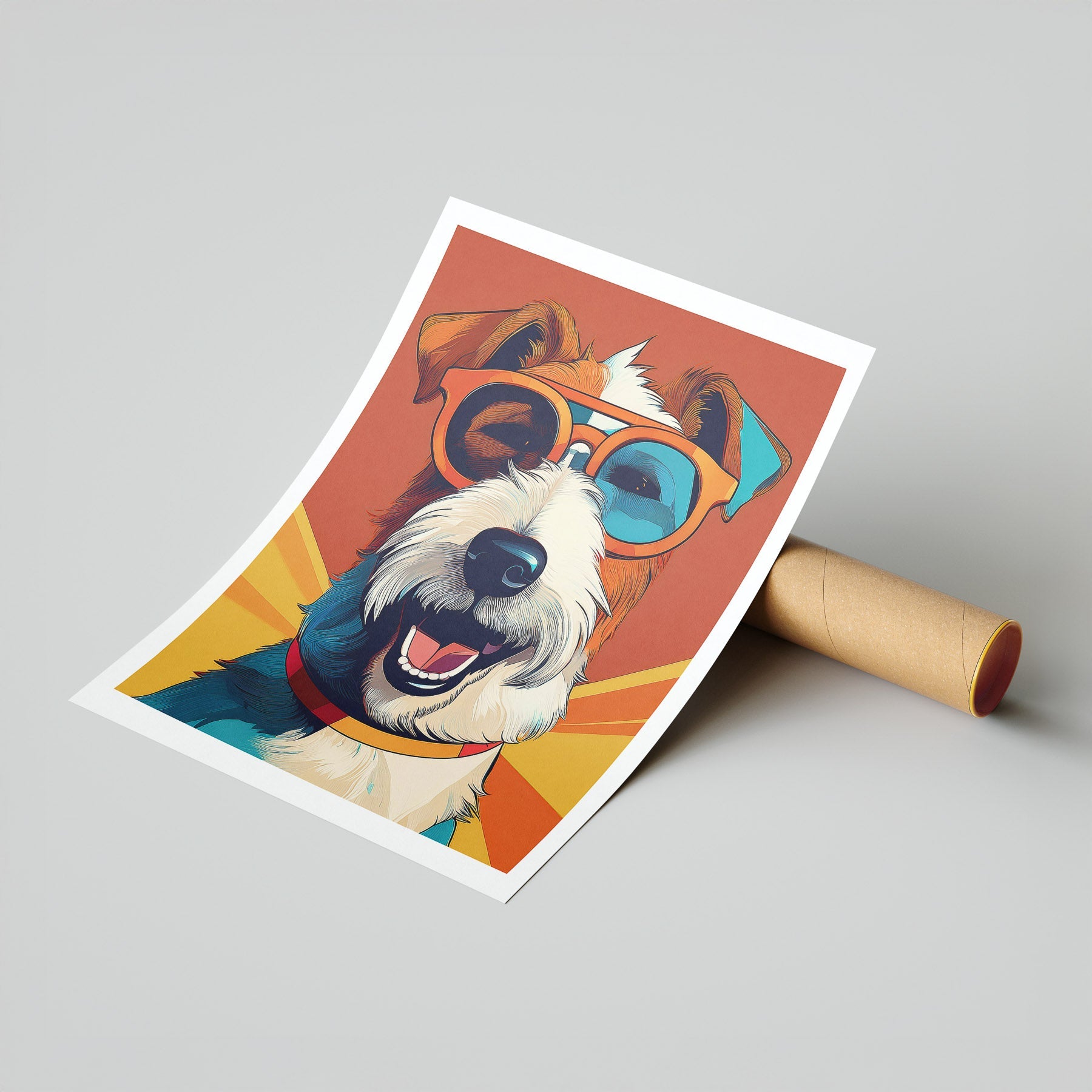 Fox Terrier In Colourful Sunnies 1 image 7