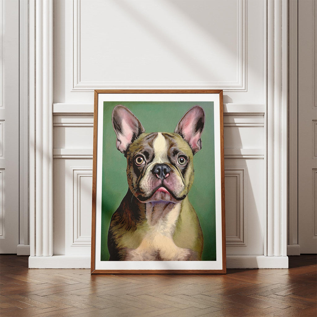 French Bulldog Green Painted Series image 4