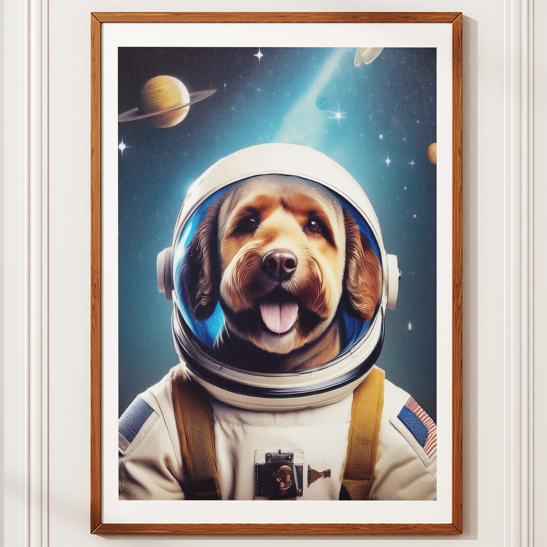 Spanish Water Dog Astronaut Dog Series image 10