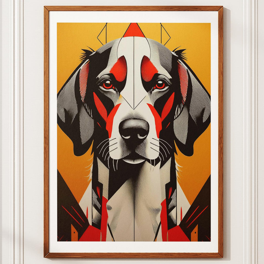 English Setter Geometric Orange Series image 10