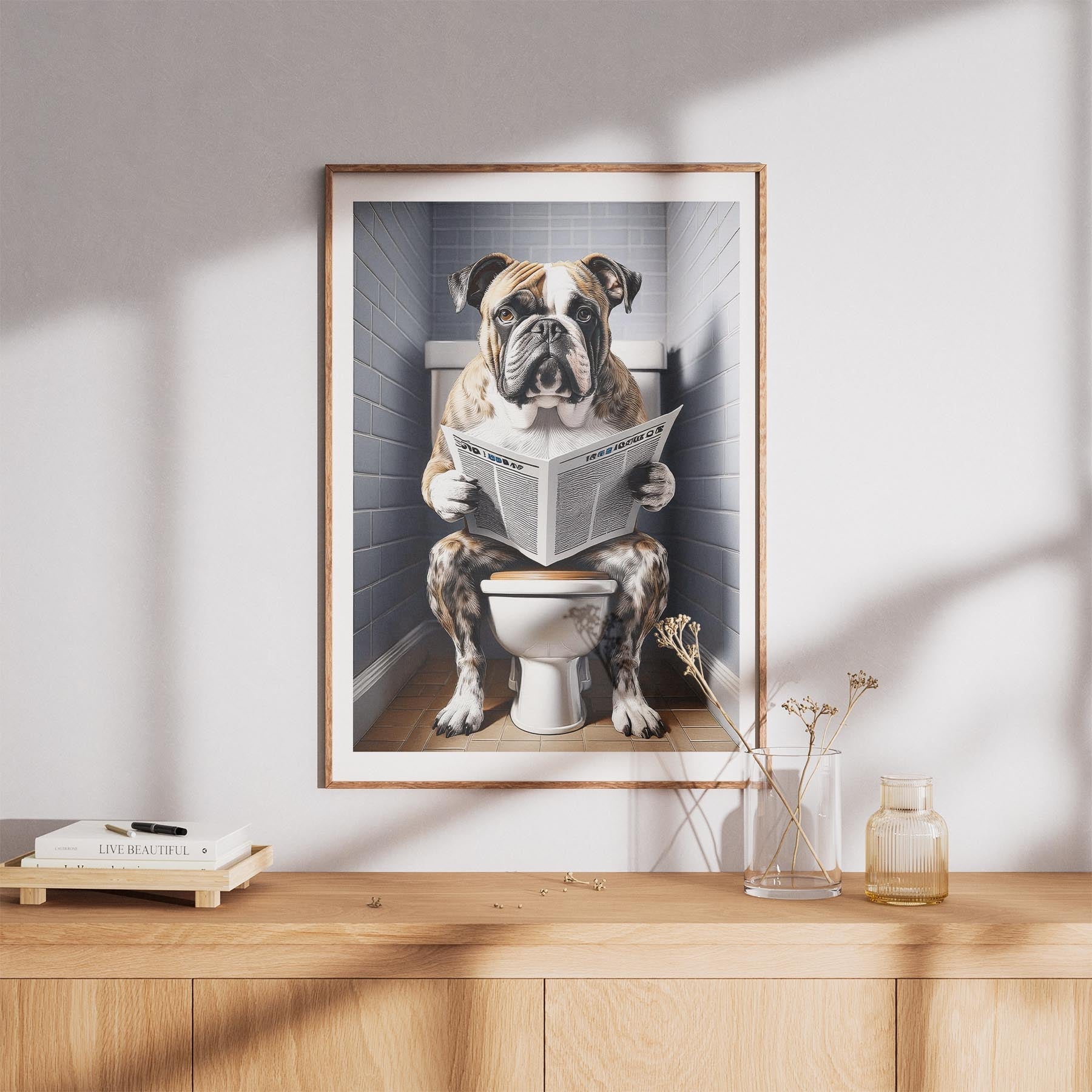 Bulldog Toilet Humour Dog Series 6 image 8