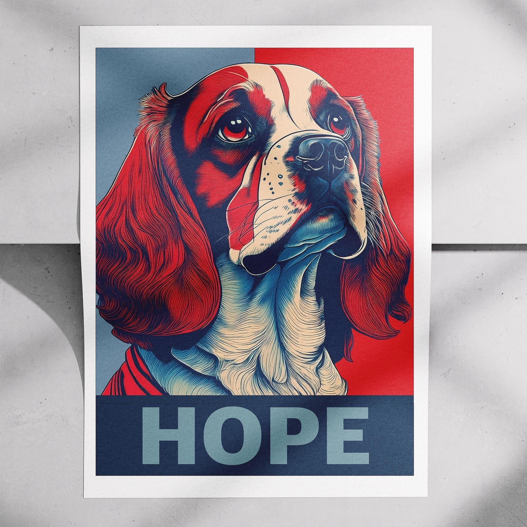 Cavalier Spaniel HOPE Series Inspired by the Obama Poster image 7