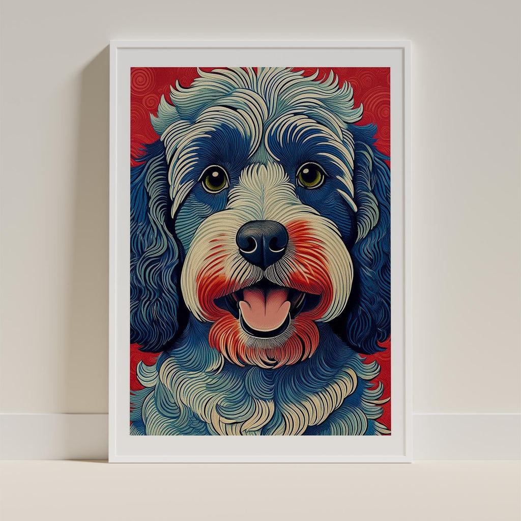 Cavoodle Hokusai Japanese Inspired Dog Series 4 image 9