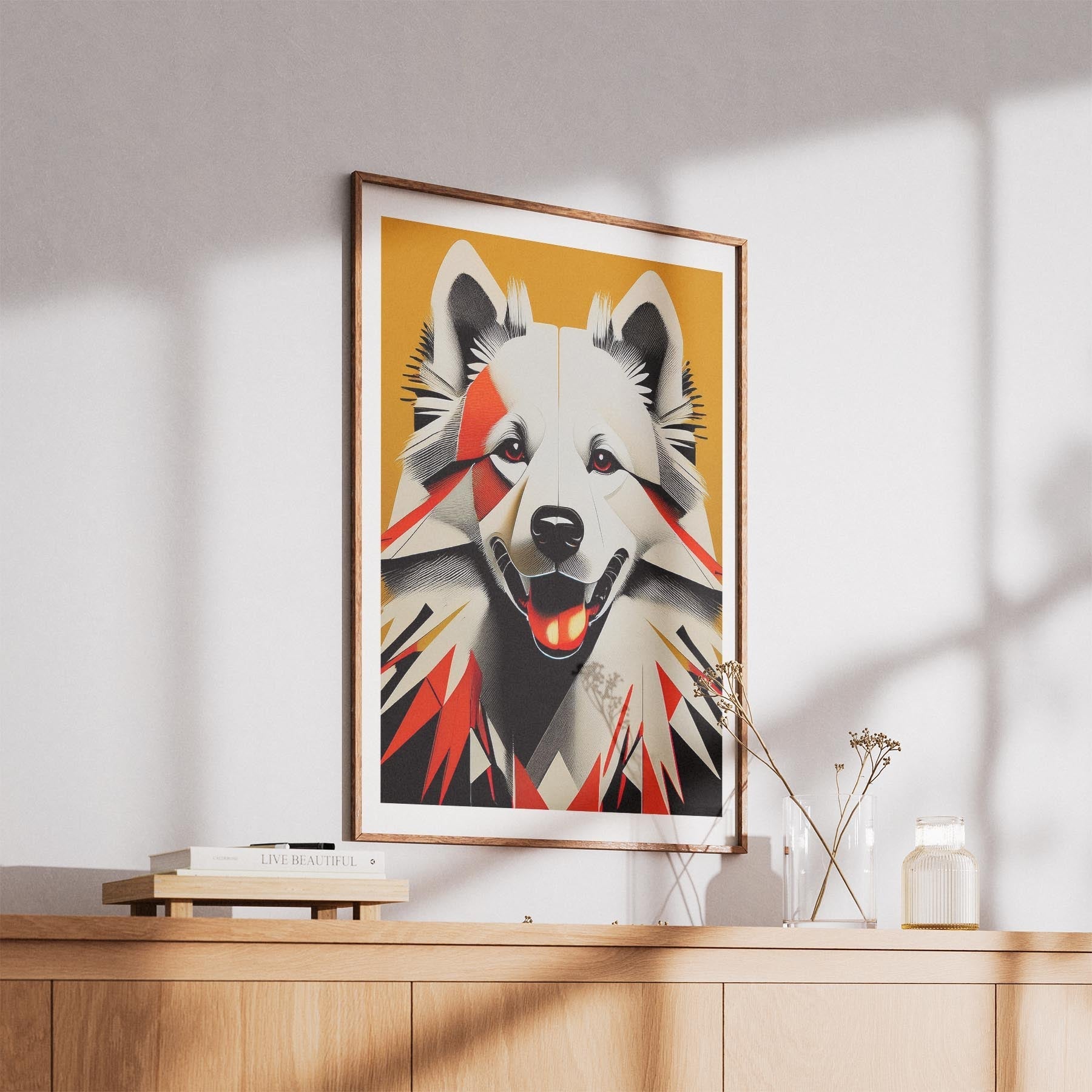 Samoyed Geometric Orange Series image 5