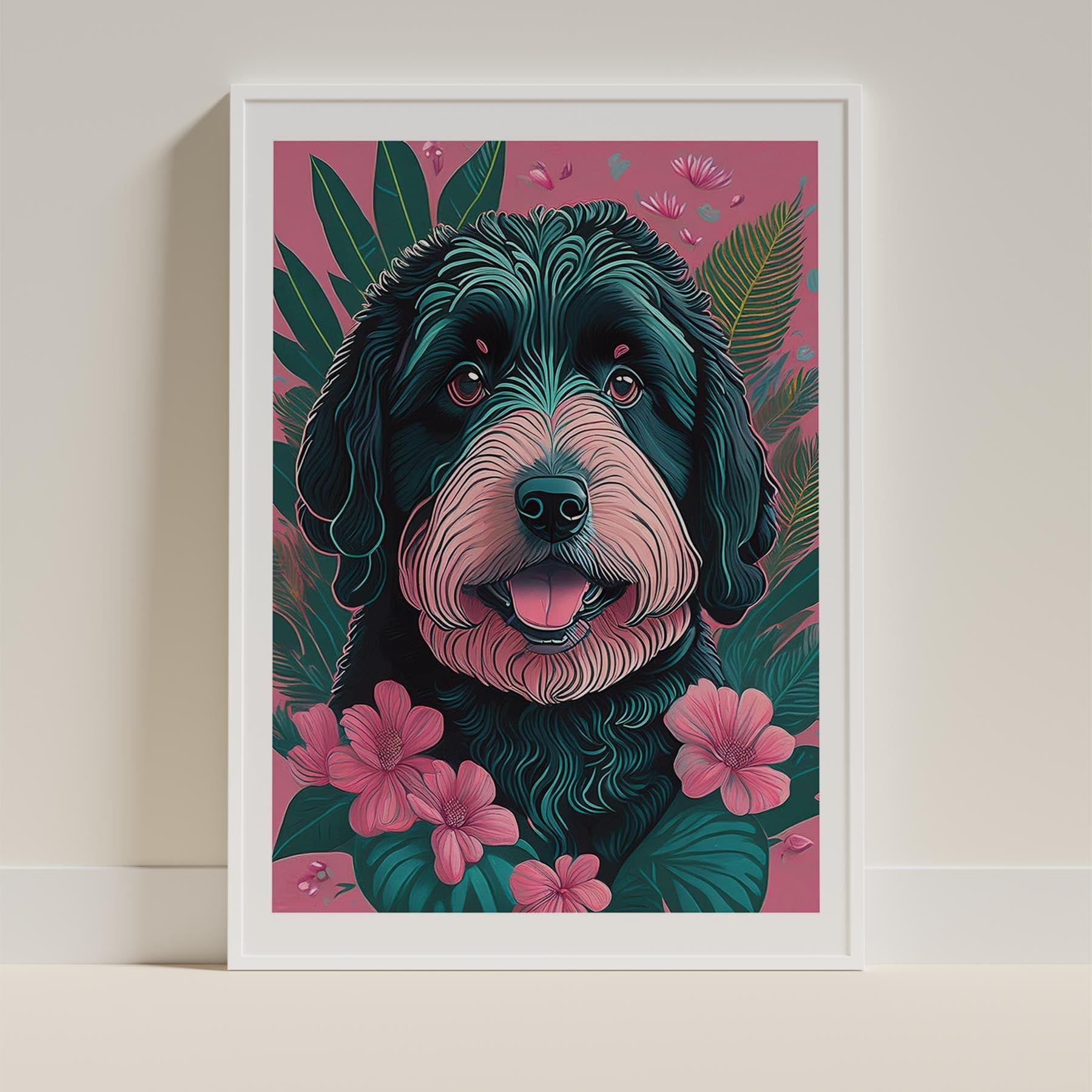 Old English Sheepdog Flowery Dog image 9